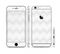 The Faded White Zigzag Chevron Pattern Sectioned Skin Series for the Apple iPhone 6