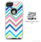The Fun Colored Sharp Chevron Pattern Skin For The iPhone 4-4s or 5-5s Otterbox Commuter Case