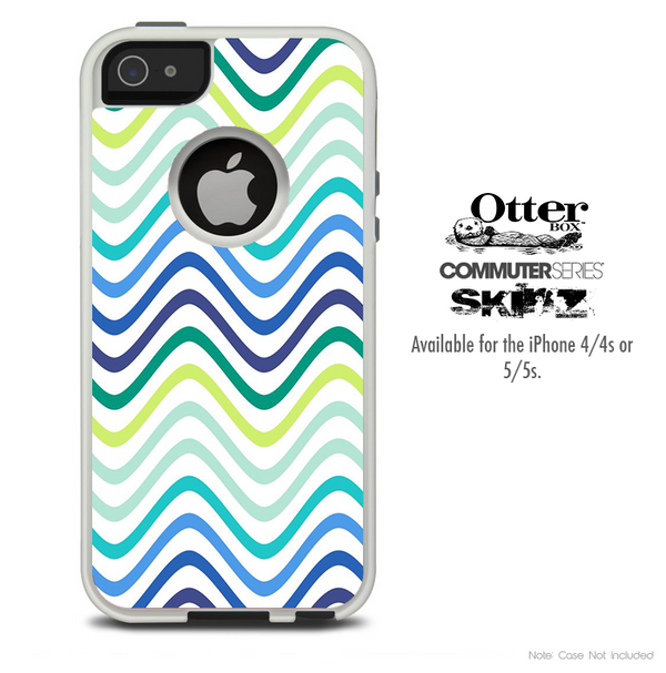 The Fun Colored Swirl Pattern Skin For The iPhone 4-4s or 5-5s Otterbox Commuter Case