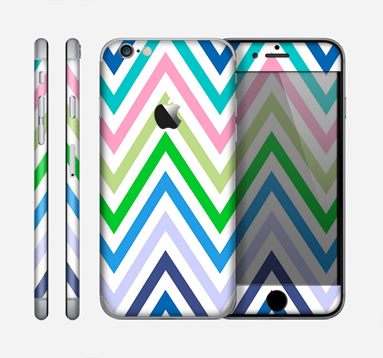 The Fun Colored Vector Sharp Chevron Pattern Skin for the Apple iPhone 6