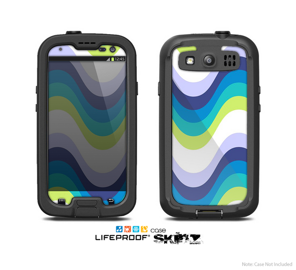 The Fun Colored Vector Sharp Swirly Pattern Skin For The Samsung Galaxy S3 LifeProof Case