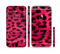 The Fuzzy Real Pink Leopard Print Sectioned Skin Series for the Apple iPhone 6s