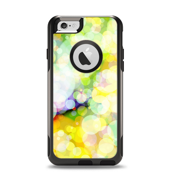 The Glistening Colorful Unfocused Circle Space Apple iPhone 6 Otterbox Commuter Case Skin Set