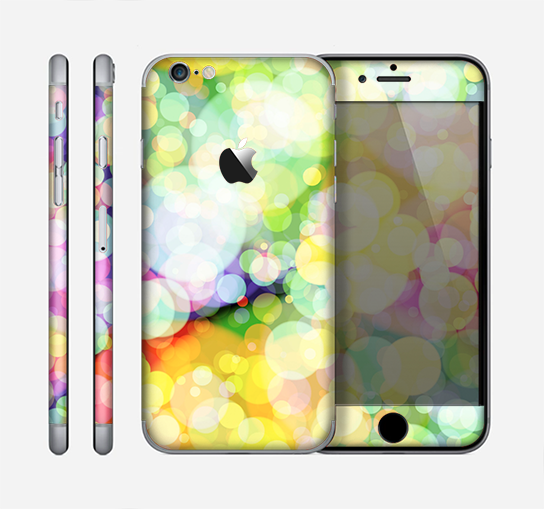 The Glistening Colorful Unfocused Circle Space Skin for the Apple iPhone 6