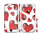 The Glossy Red 3D Love Hearts Sectioned Skin Series for the Apple iPhone 6
