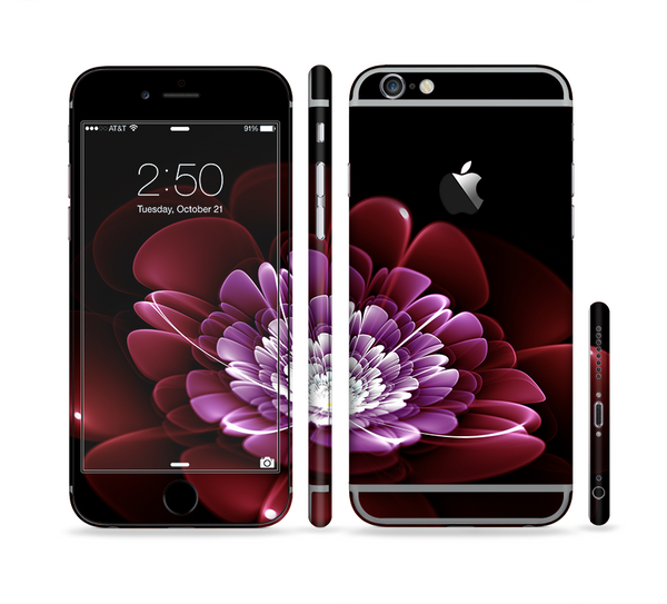 The Glowing Abstract Flower Sectioned Skin Series for the Apple iPhone 6