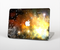 The Glowing Gold & Black Nebula Skin Set for the Apple MacBook Pro 15" with Retina Display