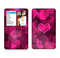 The Glowing Pink Outlined Hearts Skin For The Apple iPod Classic