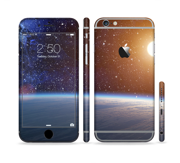 The Glowing Universe Sunrise Sectioned Skin Series for the Apple iPhone 6 Plus