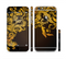 The Gold Floral Vector Pattern on Black Sectioned Skin Series for the Apple iPhone 6