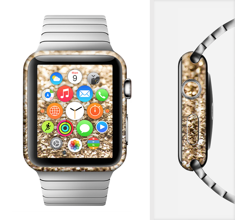 The Gold Glimmer V2 Full-Body Skin Kit for the Apple Watch