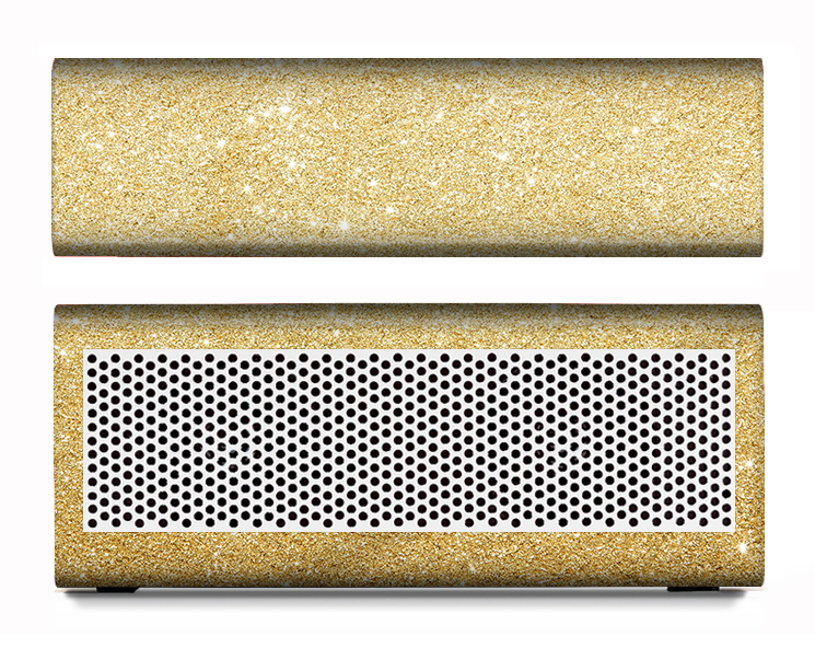 The Gold Glitter Ultra Metallic Skin for the Braven 570 Wireless Bluetooth Speaker