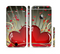 The Gold Ribbon Love Hearts Sectioned Skin Series for the Apple iPhone 6