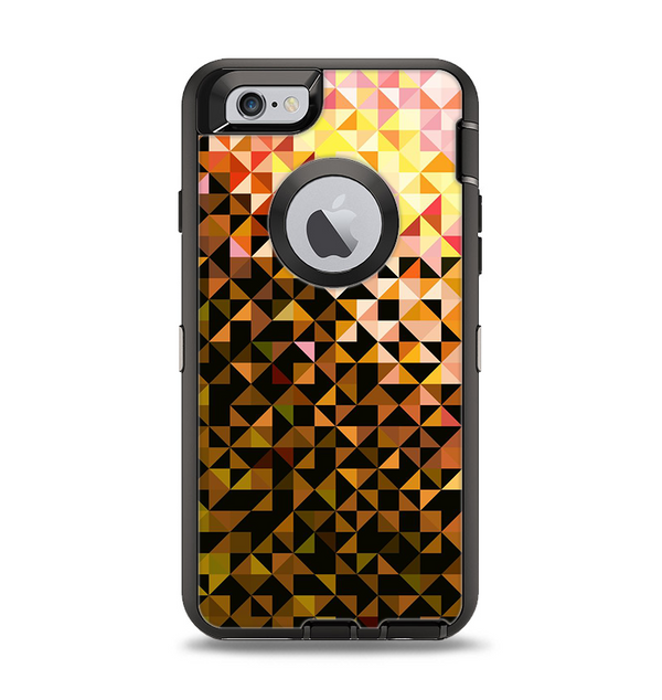 The Golden Abstract Tiled Apple iPhone 6 Otterbox Defender Case Skin Set