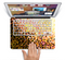 The Golden Abstract Tiled Skin Set for the Apple MacBook Pro 15" with Retina Display
