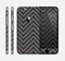 The Gray & Black Sketch Chevron Skin for the Apple iPhone 6