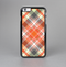 The Gray & Bright Orange Plaid Layered Pattern V5 Skin-Sert for the Apple iPhone 6 Skin-Sert Case