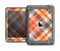 The Gray & Bright Orange Plaid Layered Pattern V5 Apple iPad Air LifeProof Nuud Case Skin Set