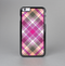 The Gray & Bright Pink Plaid Layered Pattern V5 Skin-Sert for the Apple iPhone 6 Plus Skin-Sert Case