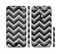 The Gray Toned Layered CHevron Pattern Sectioned Skin Series for the Apple iPhone 6 Plus