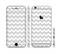 The Gray & White Chevron Pattern Sectioned Skin Series for the Apple iPhone 6
