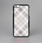 The Gray & White Plaid Layered Pattern V5 Skin-Sert for the Apple iPhone 6 Plus Skin-Sert Case