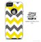 The Gray & Yellow Skin For The iPhone 4-4s or 5-5s Otterbox Commuter Case