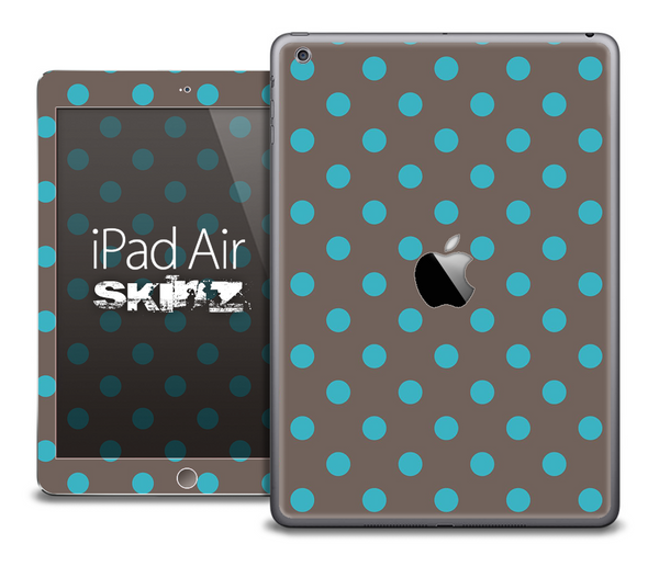 The Gray and Polka Dot Skin for the iPad Air