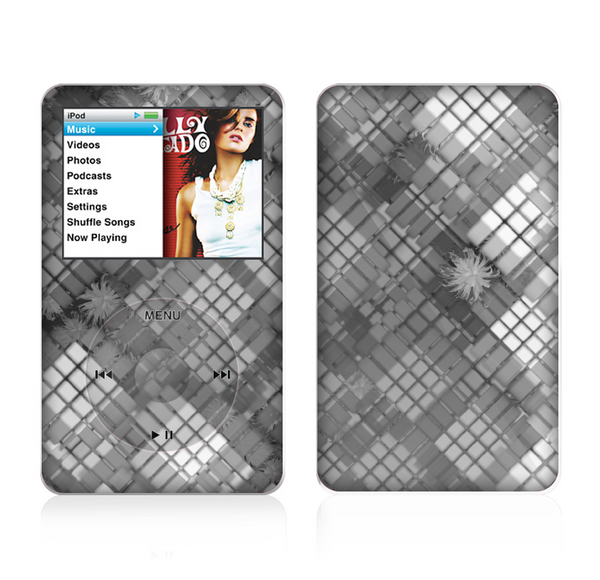 The Grayscale Layer Checkered Pattern Skin For The Apple iPod Classic