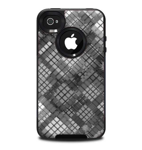 The Grayscale Layer Checkered Pattern Skin for the iPhone 4-4s OtterBox Commuter Case