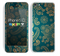 The Green & Gold Lace Pattern Skin for the Apple iPhone 5c