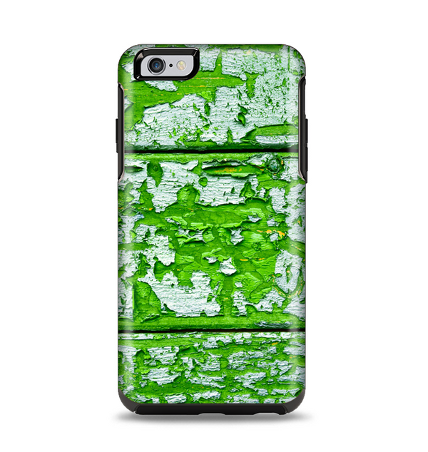 The Green Grunge Wood Apple iPhone 6 Plus Otterbox Symmetry Case Skin Set