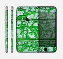 The Green Grunge Wood Skin for the Apple iPhone 6