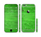 The Green Highlighted Wooden Planks Sectioned Skin Series for the Apple iPhone 6