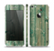 The Green Tinted Wood Planks Skin Set for the Apple iPhone 5