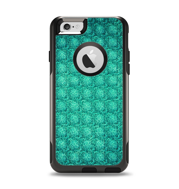 The Green Wavy Abstract Pattern Apple iPhone 6 Otterbox Commuter Case Skin Set