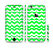The Green & White Chevron Pattern Sectioned Skin Series for the Apple iPhone 6
