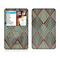 The Green and Brown Diamond Pattern Skin For The Apple iPod Classic