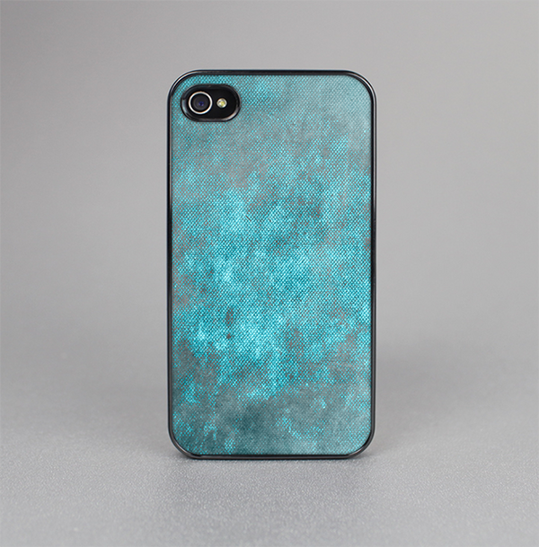The Grungy Bright Teal Surface Skin-Sert for the Apple iPhone 4-4s Skin-Sert Case