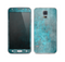 The Grungy Bright Teal Surface Skin For the Samsung Galaxy S5