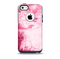 The Grungy Pink Painted Swirl Pattern Skin for the iPhone 5c OtterBox Commuter Case