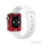 The Grungy Red Abstract Paint Full-Body Skin Kit for the Apple Watch