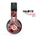 The Grungy Red & White Stitched Pattern Skin for the Beats by Dre Pro Headphones