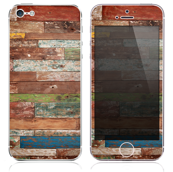 The Grungy Vintage Wood Planks Skin for the iPhone 3, 4-4s, 5-5s or 5c
