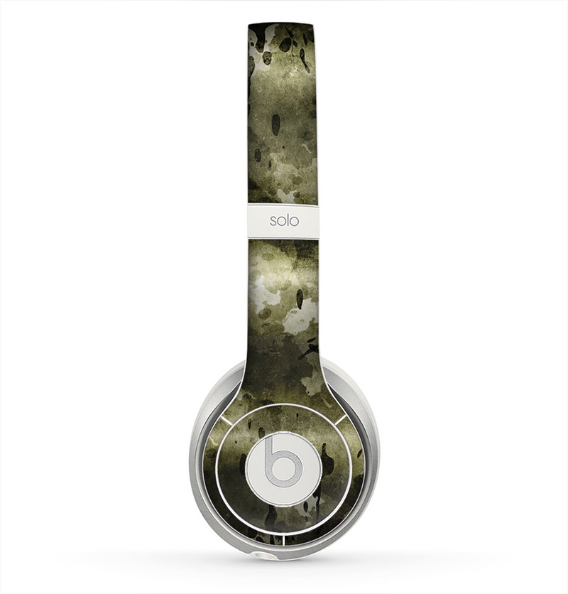 The Grungy Vivid Camouflage Skin for the Beats by Dre Solo 2 Headphones