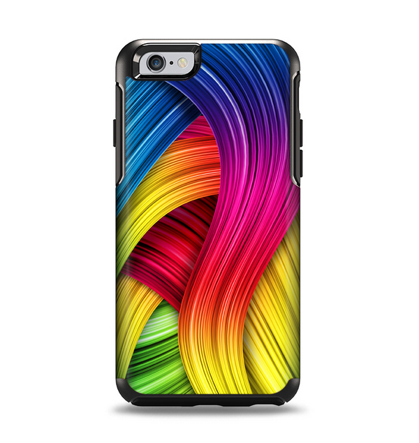 The HD Vibrant Colored Strands Apple iPhone 6 Otterbox Symmetry Case Skin Set