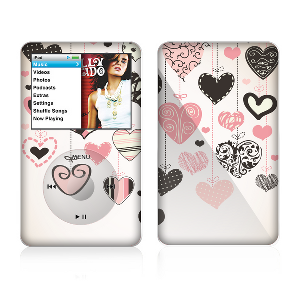 The Hanging Styled-Hearts Skin For The Apple iPod Classic
