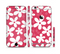 The Hanging White Vector Floral Over Red Sectioned Skin Series for the Apple iPhone 6 Plus