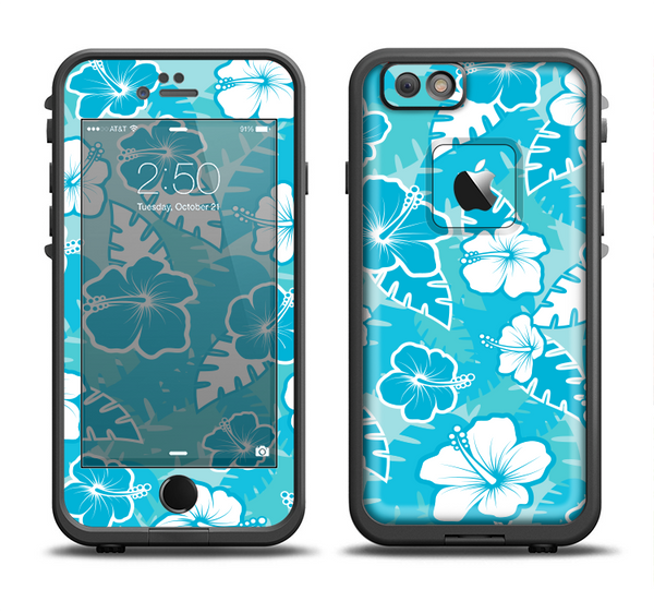 The Hawaiian Floral Pattern V4 Apple iPhone 6 LifeProof Fre Case Skin Set