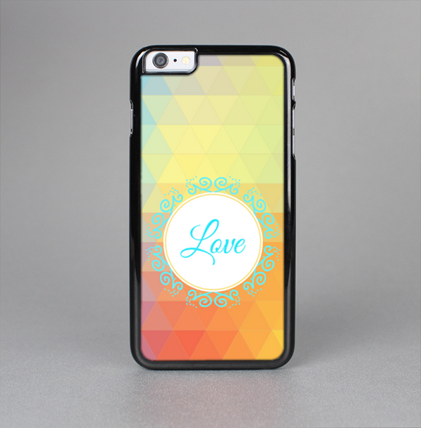 The HighLighted Colorful Triangular Love Skin-Sert for the Apple iPhone 6 Plus Skin-Sert Case